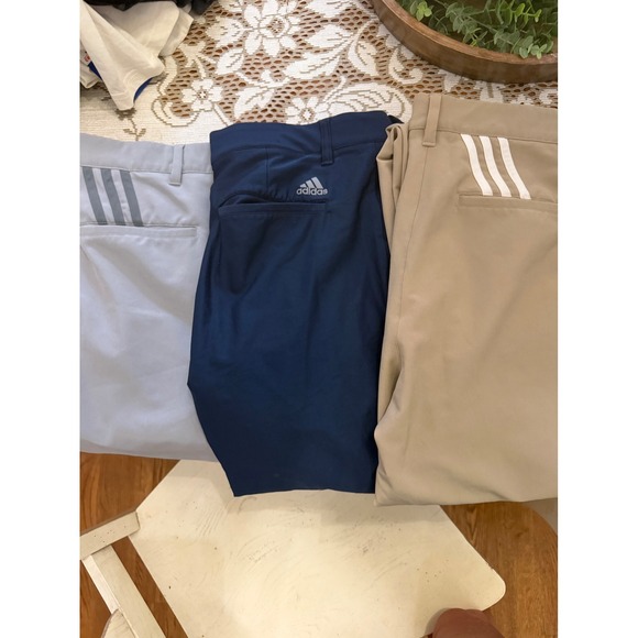 adidas Other - Lot of 3 Adidas Mens Ultimate365 Golf Pants 30x34 Navy Grey Khaki Tan Bundle